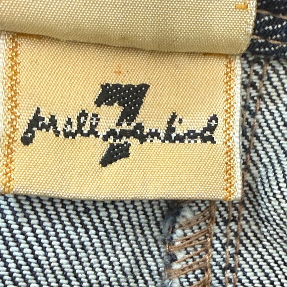 7 For All Mankind Denim Skirt with Ruffle Front Button Detail Size 29 - Picture 14 of 14